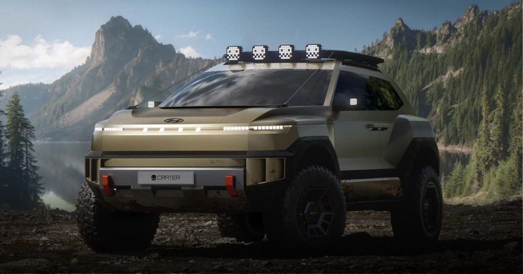 Hyundai XRT概念SUV 越野家族硬派设计风格